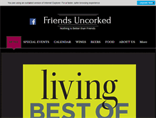 Tablet Screenshot of friends-uncorked.com